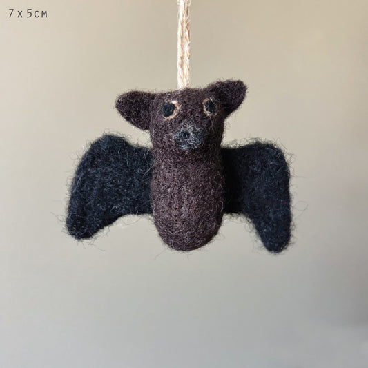 Bat Needle Felted Decoration