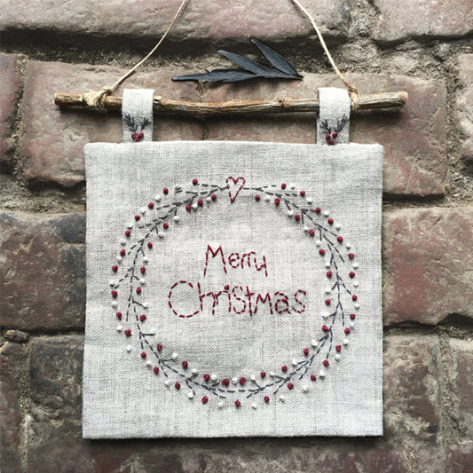 Wreath Embroidered Picture