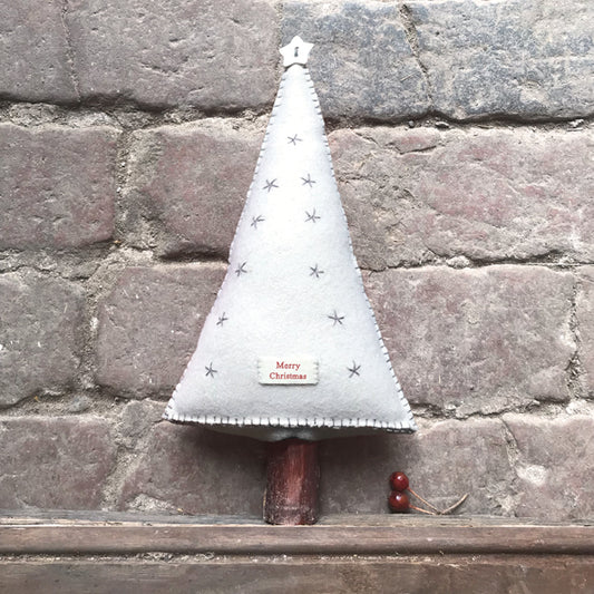 Cream Felt Christmas Tree