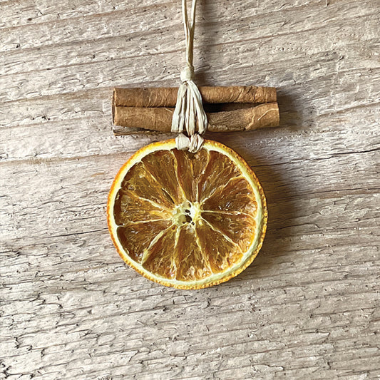 Hanging Orange Slice with Cinnamon