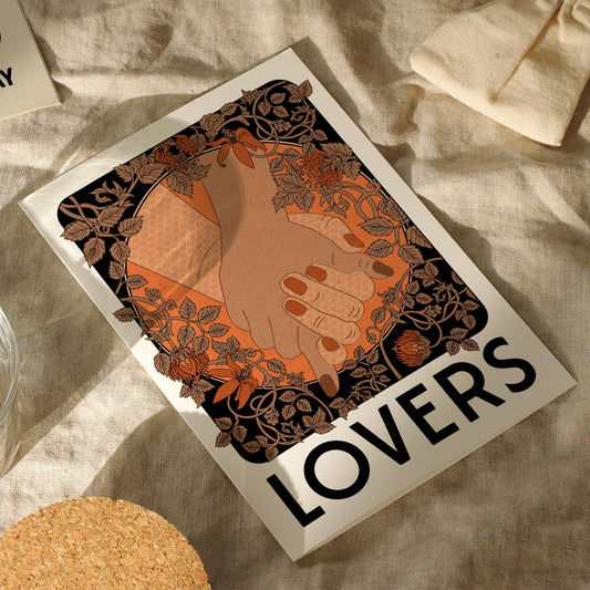 Lovers Art Nouveau Day Card