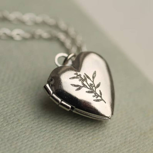 Tiny Silver Heart Locket