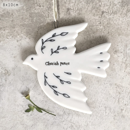 Cherish Peace Porcelain Dove