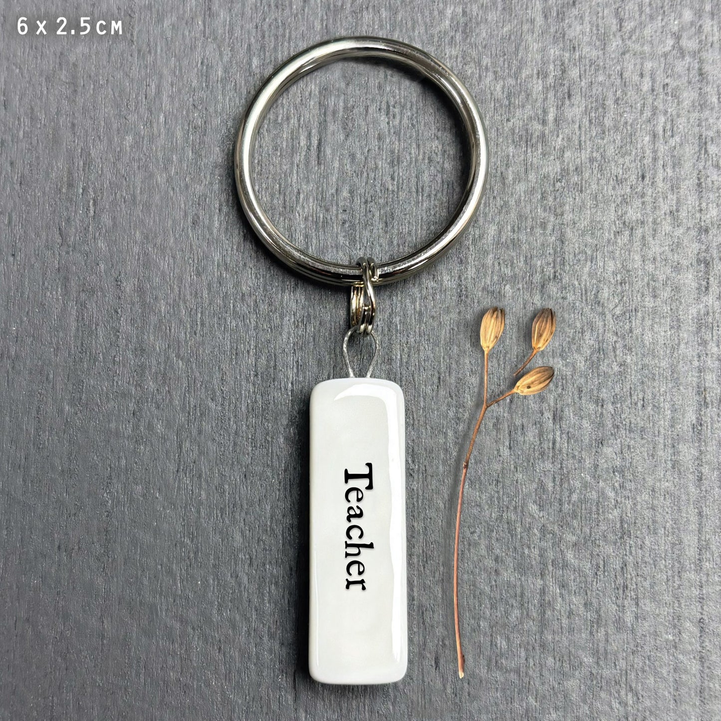 Teacher Keyring letter
