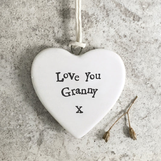 Love Granny Porcelain Heart