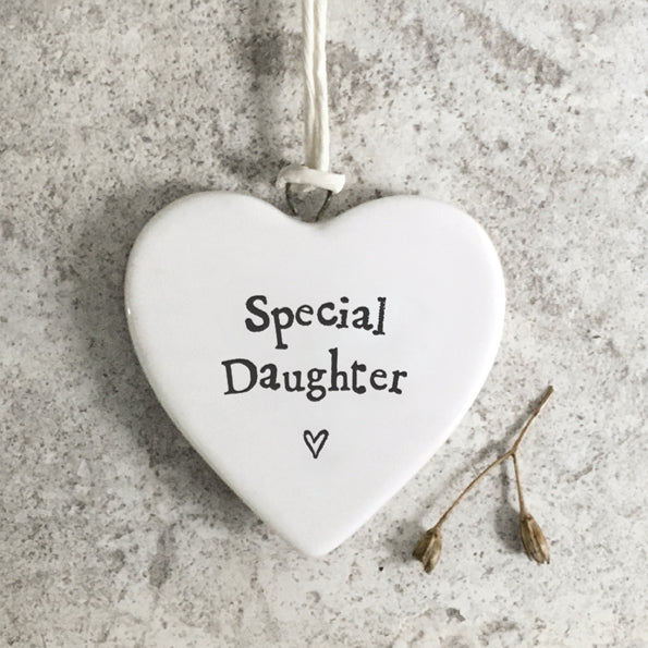 Special Daughter Porcelain Heart