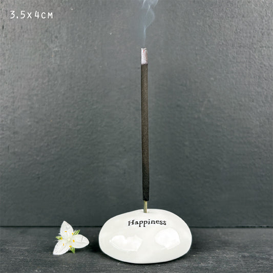 Happiness Pebble Incense Holder