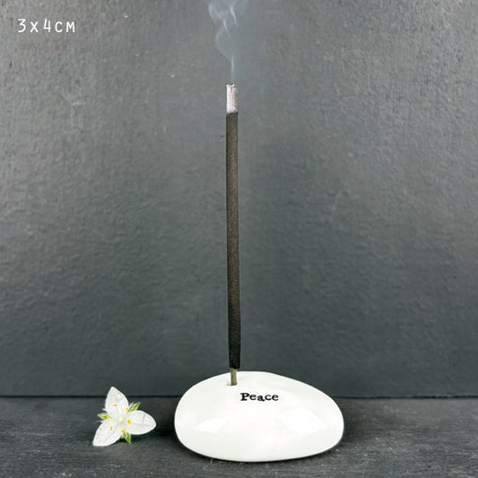 Peace Pebble Incense Holder