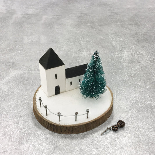 Snowy Church Winter Wonderland