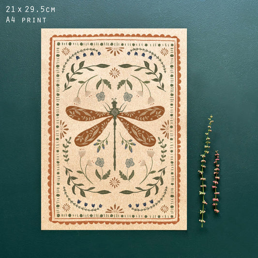 Dragonfly Insect print