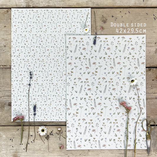 Summer Flowers Wrapping Sheet