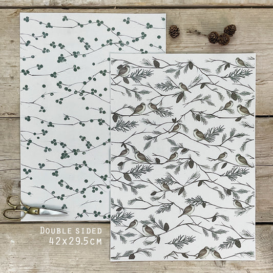 Sparrow Wrapping Sheet