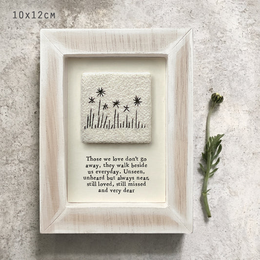Those We Love Embroidered Picture