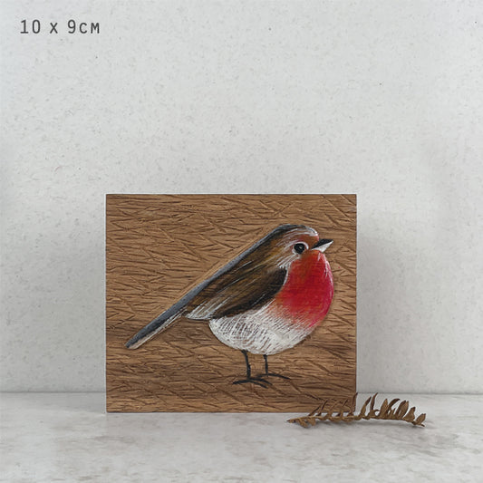 Robin Wooden Block