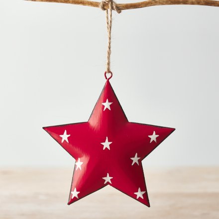 Red Metal Star
