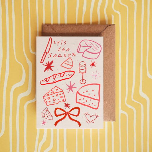 Tis The Season Cheese Christmas Card