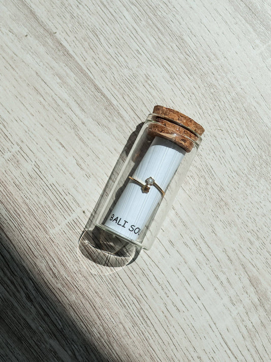 Tiny Star Adjustable Gold Ring