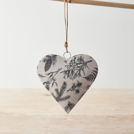 Winter Foliage Hanging Heart