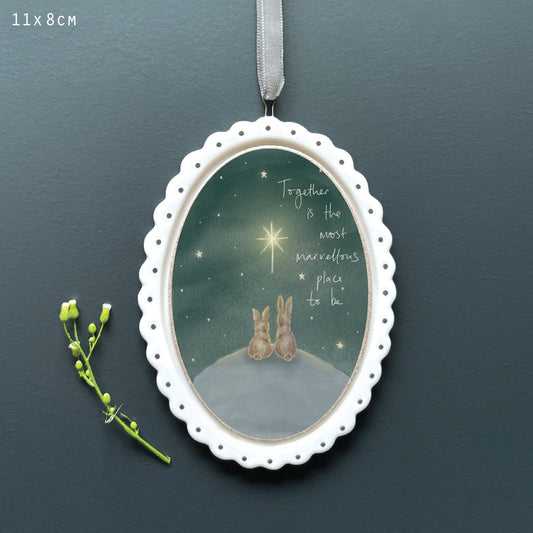 Together Is The Most Marvellous Scallop Oval Frame