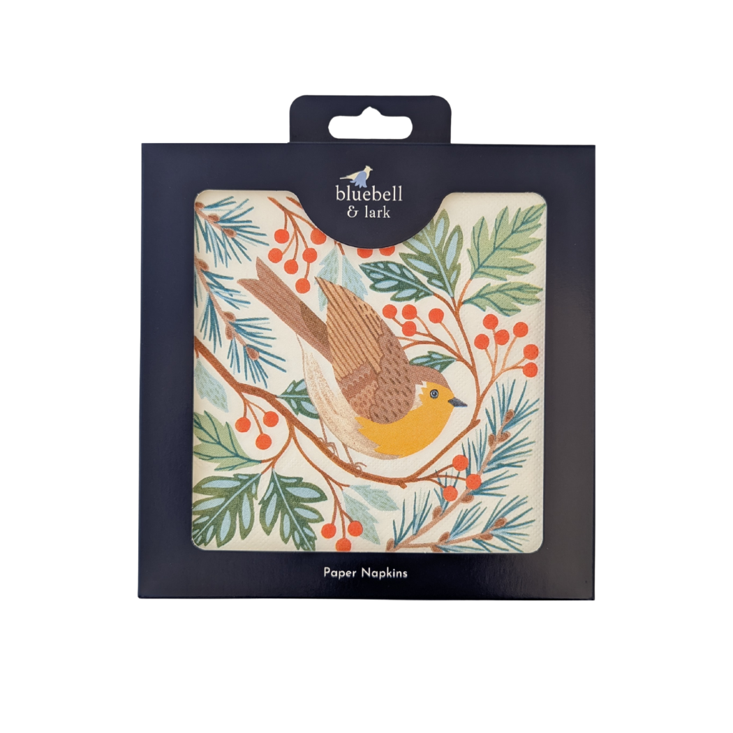 Christmas Robin Festive Paper Napkins