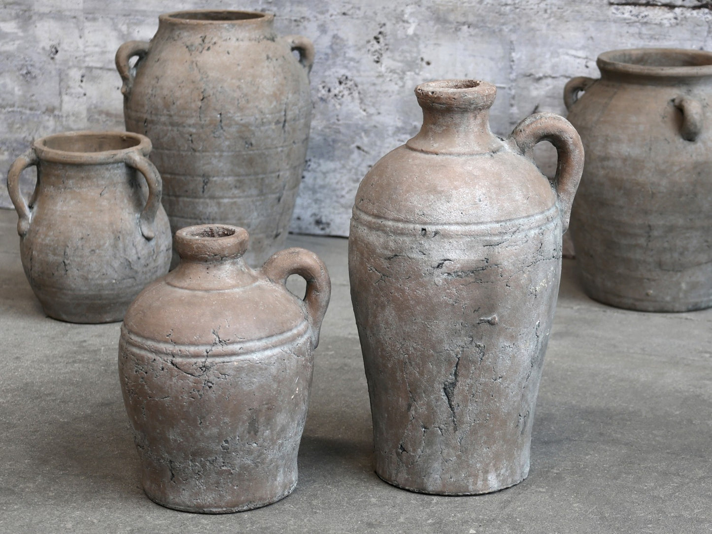 Terracotta Distressed Vase