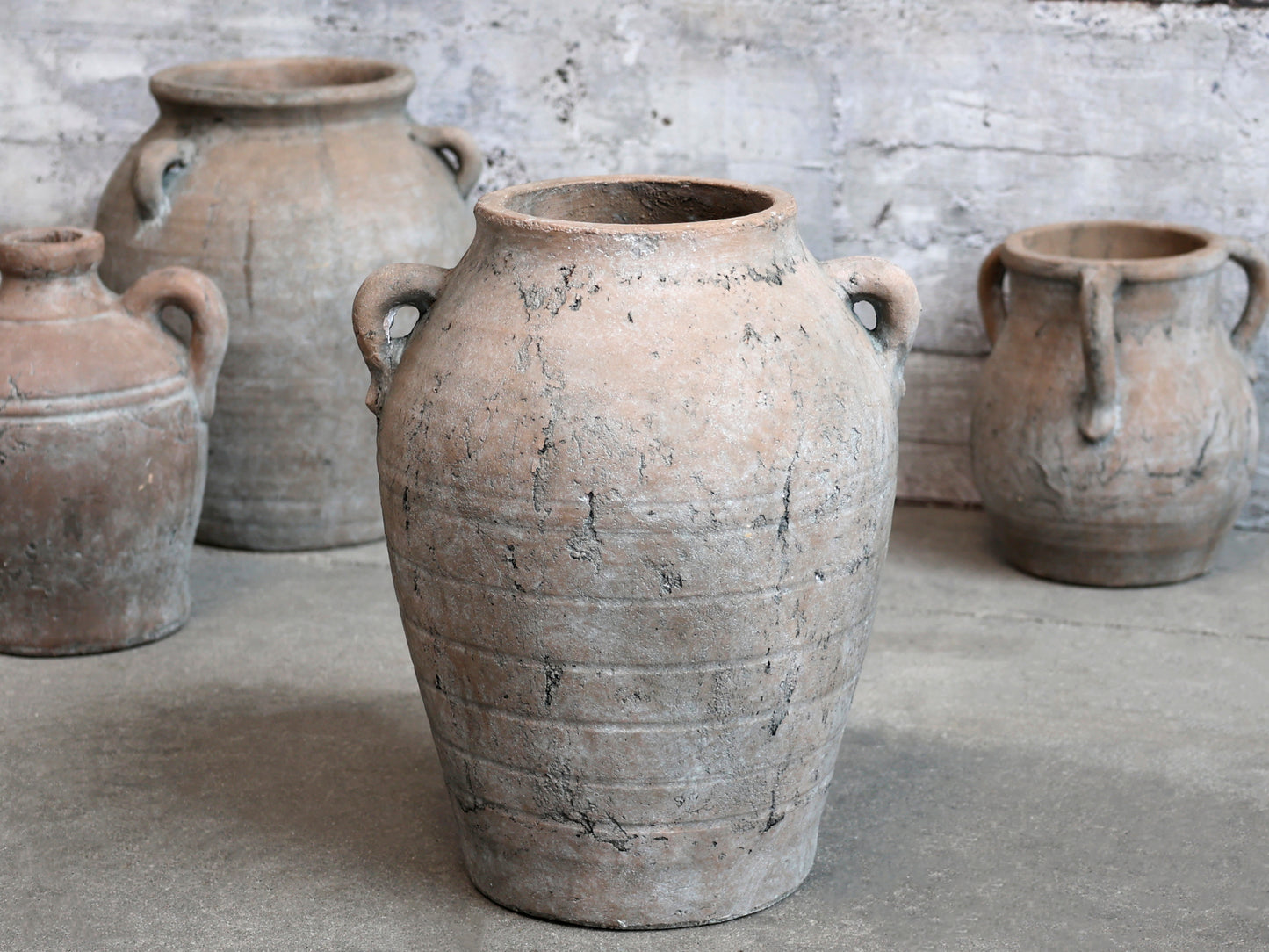 Terracotta Distressed Urn