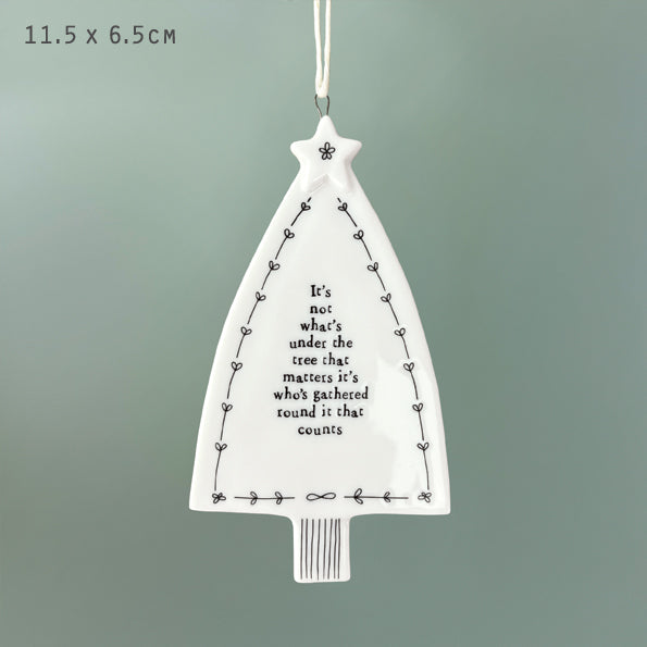 Tree/ Under The Tree Porcelain Hanger