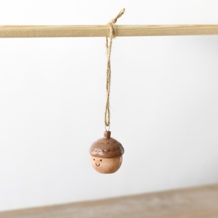 Smiley Face Hanging Pinecone