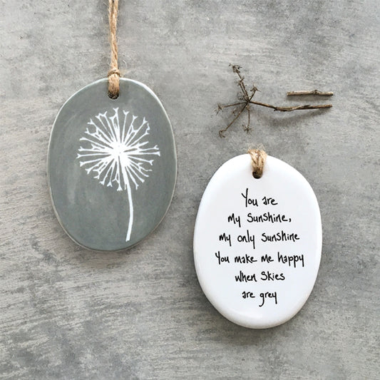 You are my sunshine Sgraffito Hanger