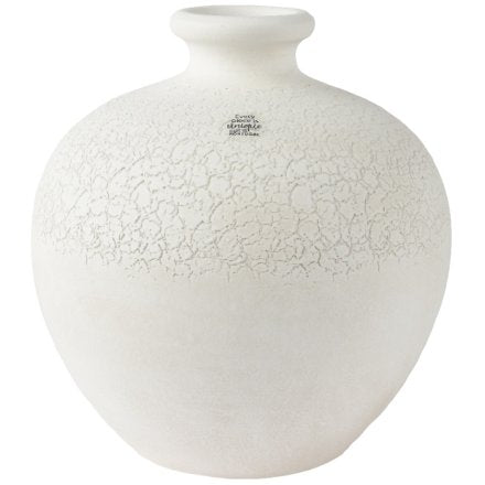 White Clay Terracotta Vase