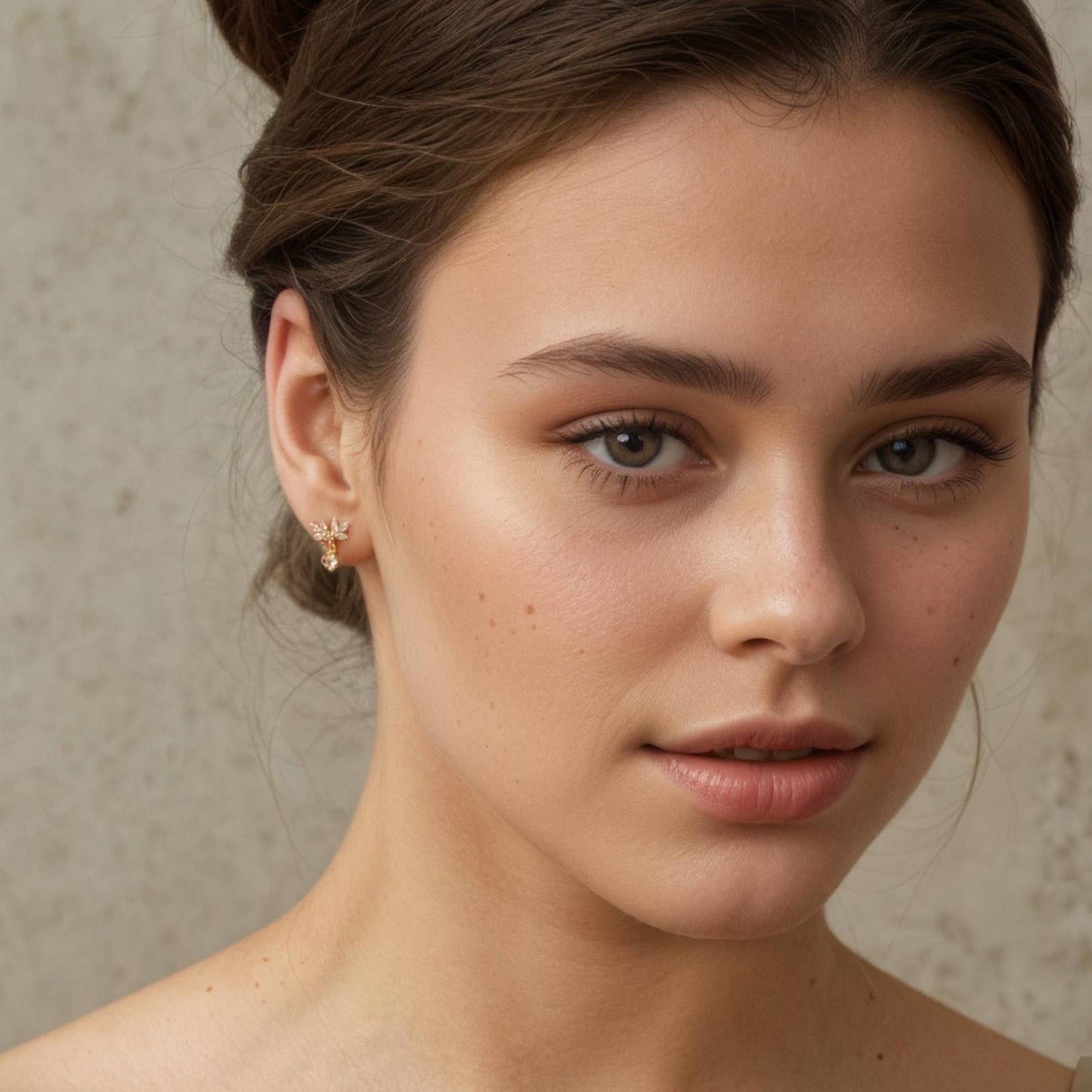 Oak Leaf Japanese Stud Earrings
