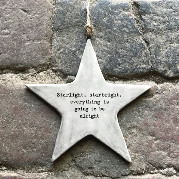 Starlight, Starbright Rustic Hanging Star