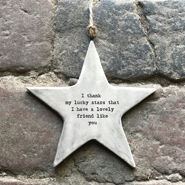 Lucky Stars Rustic Hanging Star