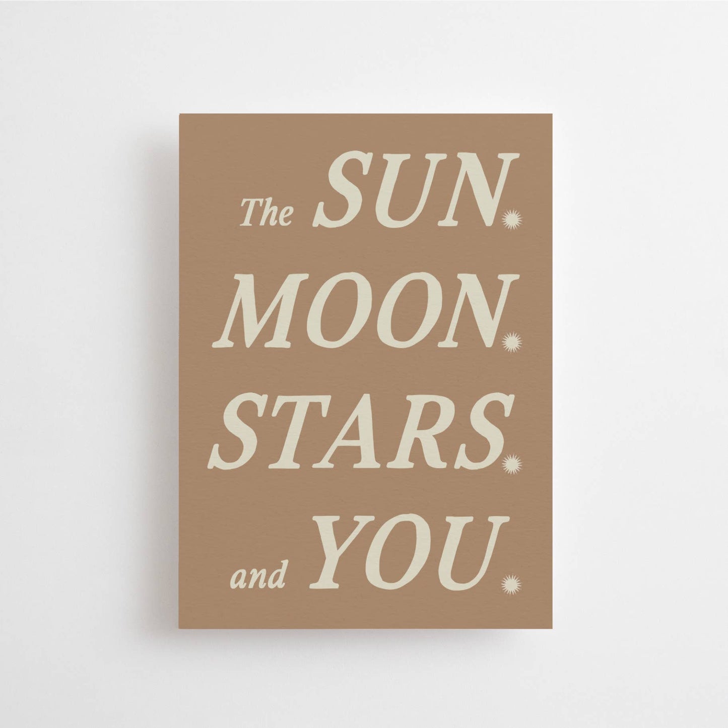 The Sun, Moon, Stars and You Mini Card