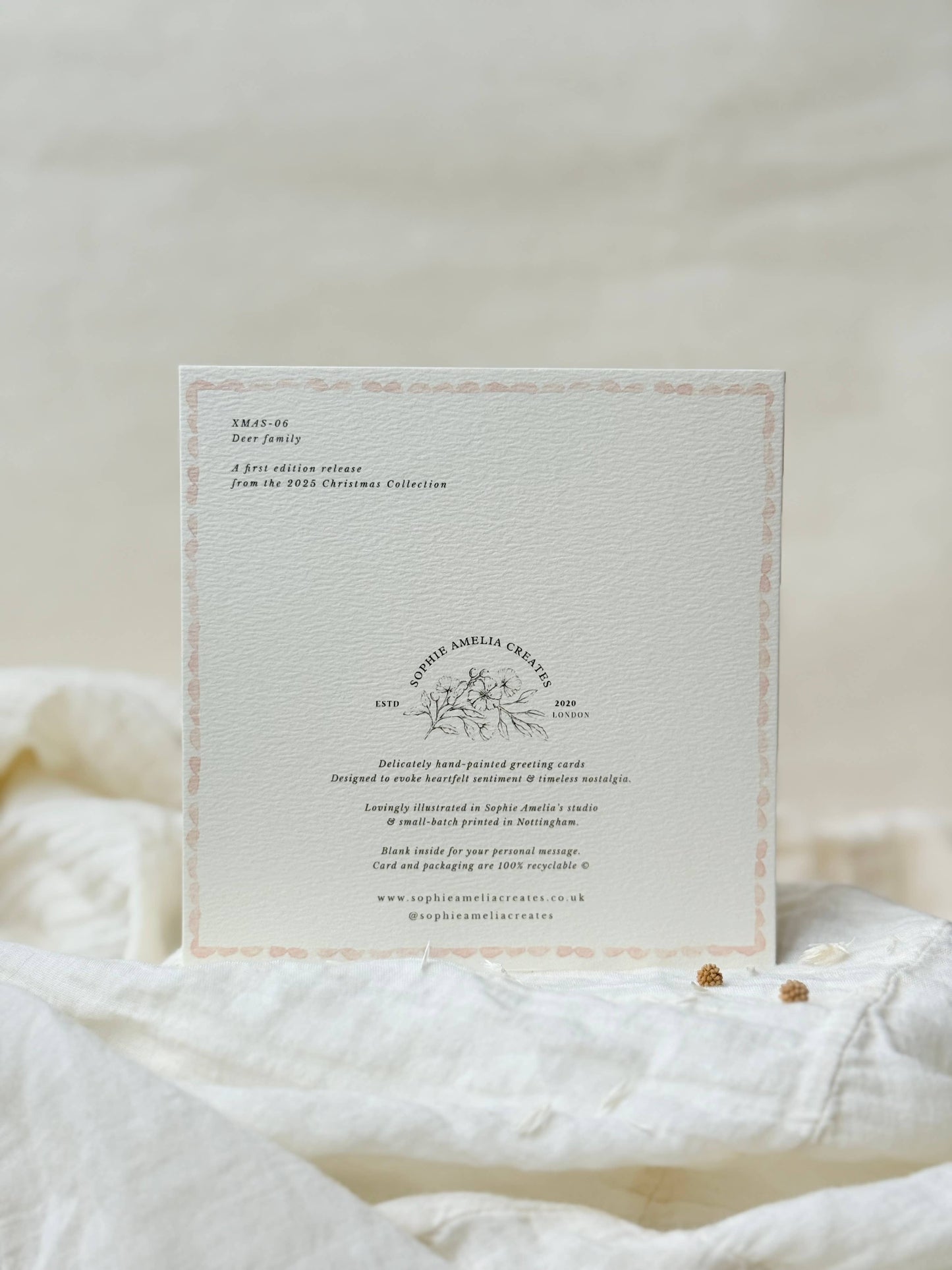 Deer Family Christmas Card