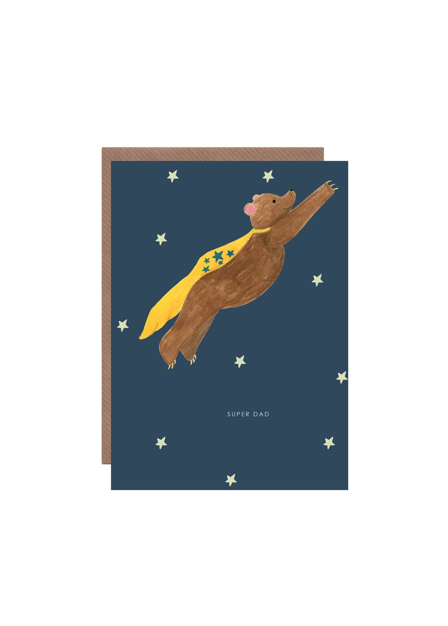 'Super Bear Dad' Greetings Card