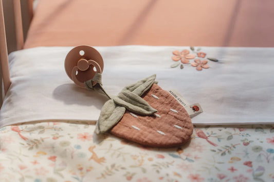 Strawberry Pacifier Cloth Muslin