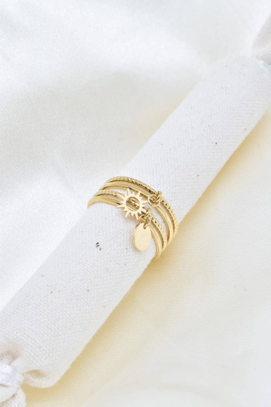Layered Sun Ring