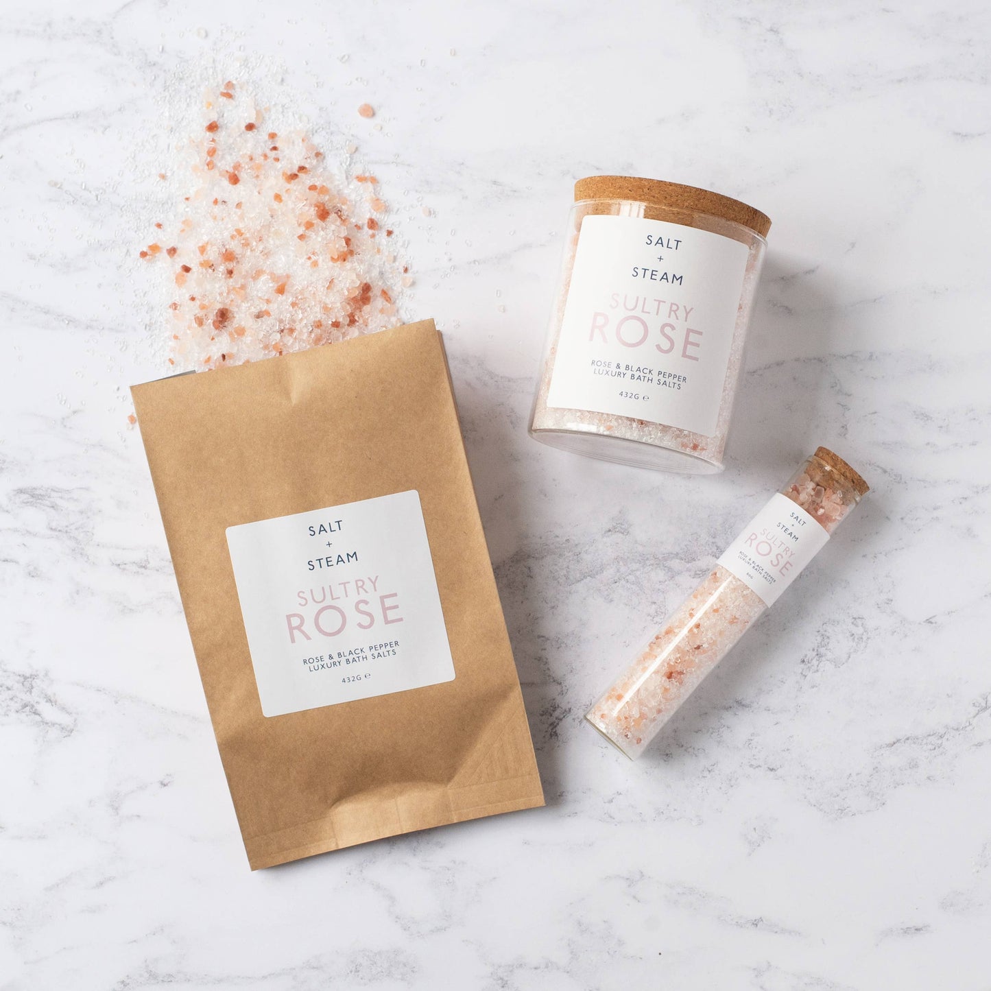 Sultry Rose - Rose & Black Pepper Bath Salts