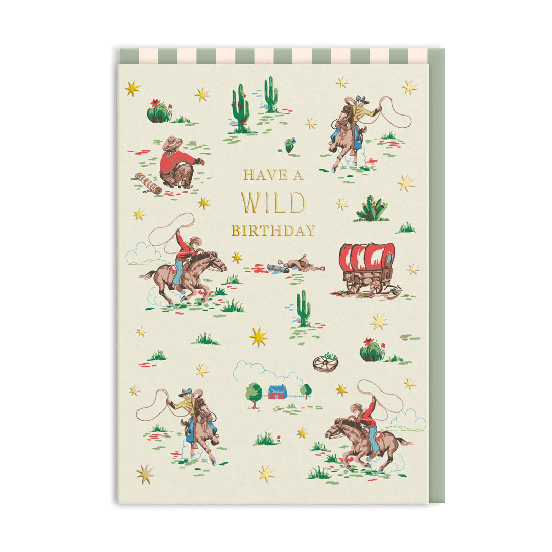 Cowboy Wild Birthday Cath Kidston Card