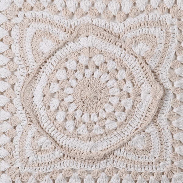 Natural Crochet Cushion