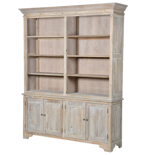Double Bookcase with Cupboards