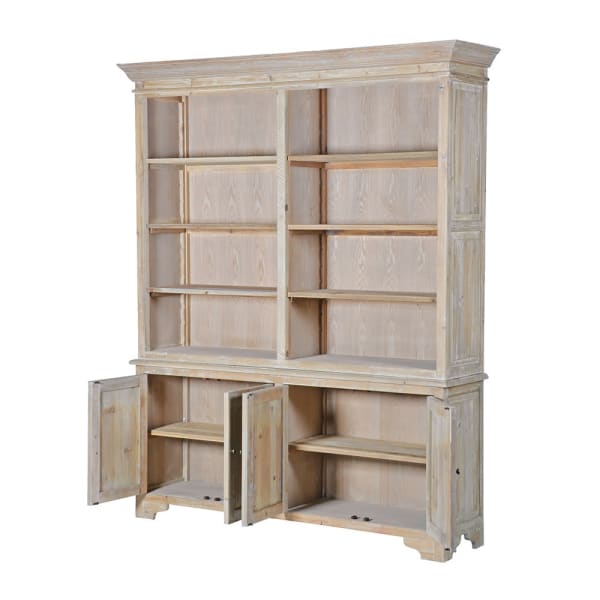 Double Bookcase with Cupboards