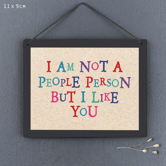 Sign-Not a people person but I like you