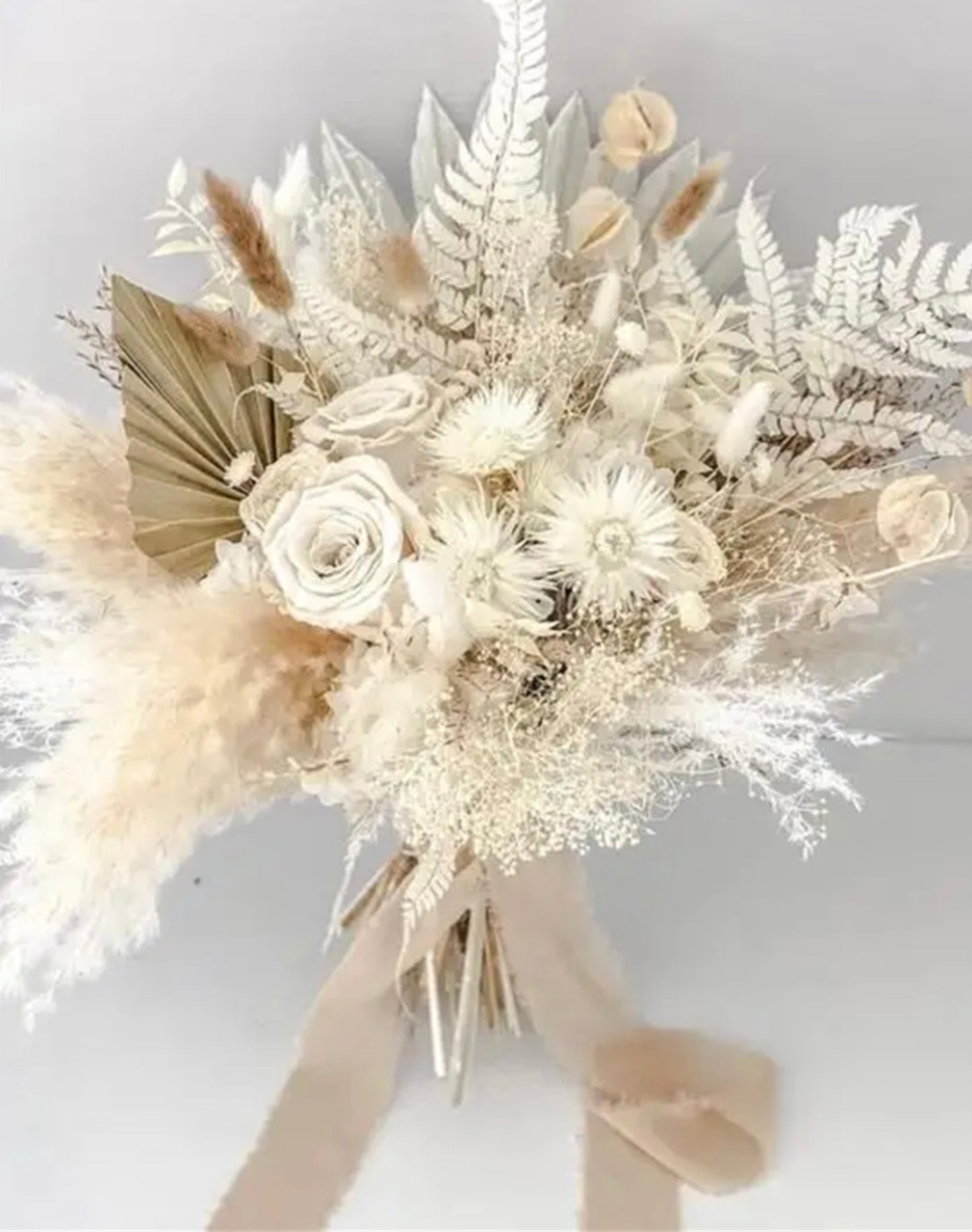 Ivory Pampas Bridal Bouquet