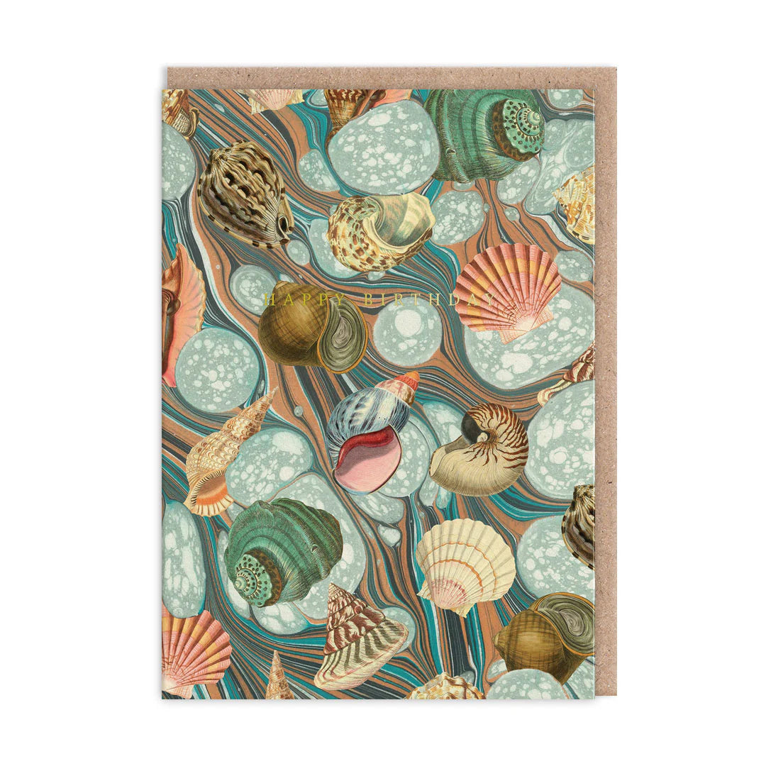 Marble Shell Collection Greeting Card