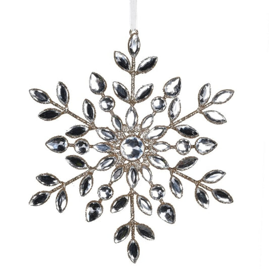 Silver Rhinestone Snowflake