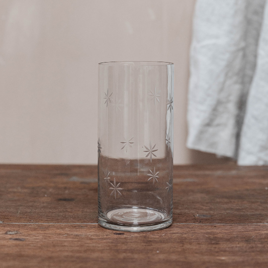 Star Etched Vase