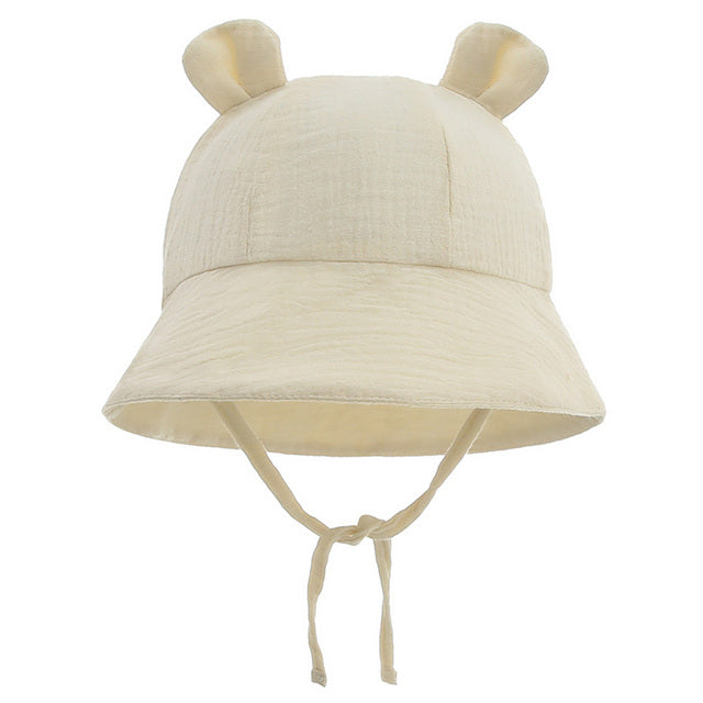 Bear Muslin Sun Hat