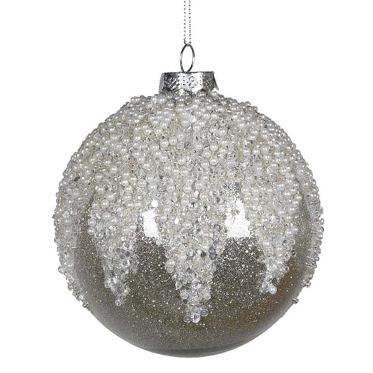 Silver Frost Sequin Bauble